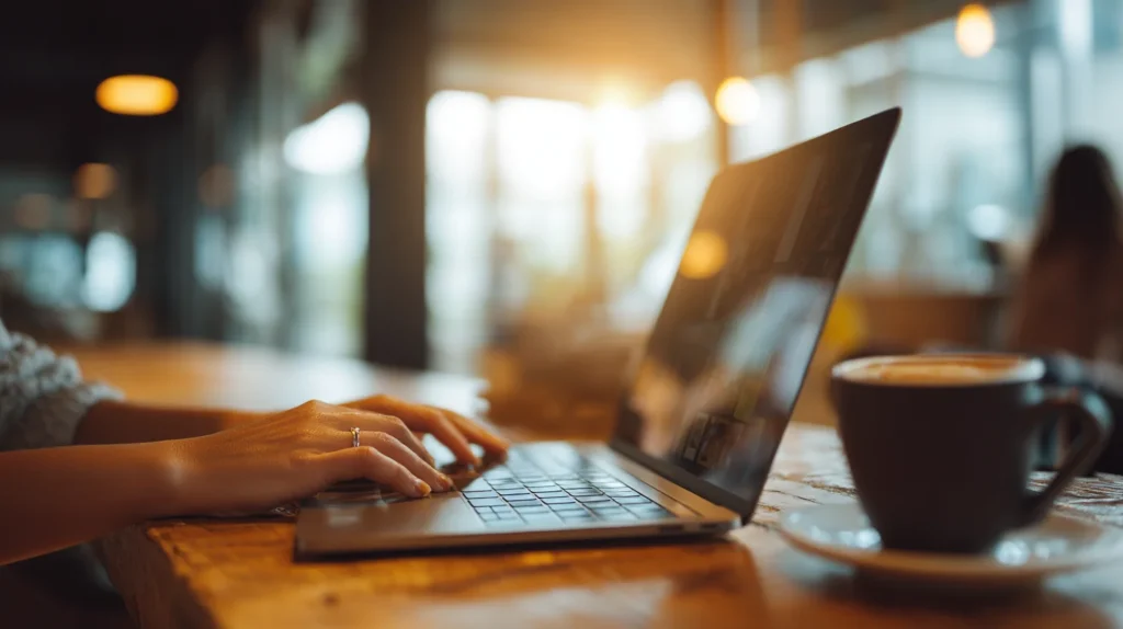 Traveler searching online for affordable all-inclusive vacation packages.