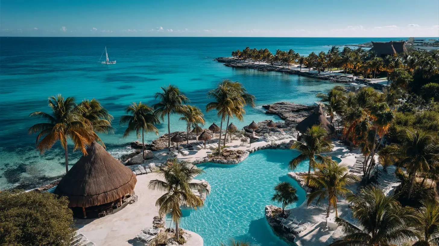 Affordable tropical resort showing the value of cheap all inclusive vacation packages